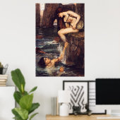 The Siren, von John William Waterhouse - ca. 1900 Poster (Heimbüro)
