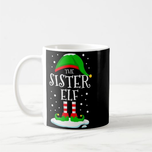 The Sister Elf Christmas Family Matching Xmas Grou Kaffeetasse (Links)
