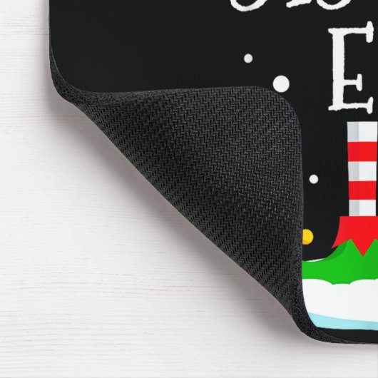 The Sister Elf Christmas Family Matching Xmas Grou Mousepad (Ecke)
