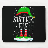 The Sister Elf Christmas Family Matching Xmas Grou Mousepad (Vorne)