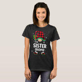 The Sister Gnome Buffalo Plaid Christmas Matching T-Shirt (Vorne ganz)
