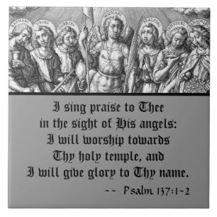 The Siven Archangels (M 034; Gravur) Fliese