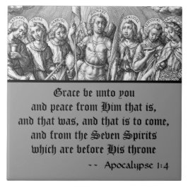 The Siven Archangels (M 034; Gravur) Fliese