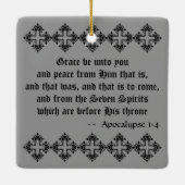 The Siven Archangels (M 034; Gravur) Keramikornament (Rückseite)