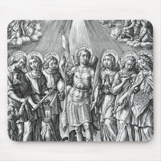 The Siven Archangels (M 034; Gravur) Mousepad (Vorne)