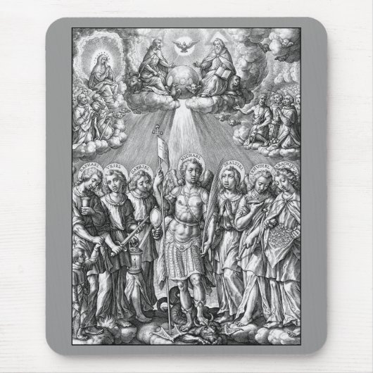 The Siven Archangels (M 034; Gravur) Mousepad (Vorne)