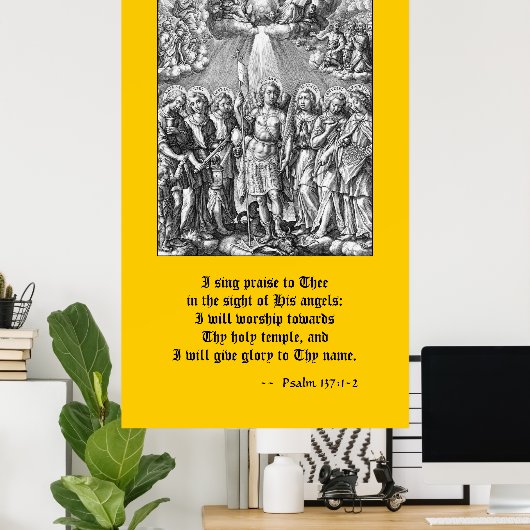 The Siven Archangels (M 034; Gravur) Poster (Heimbüro)