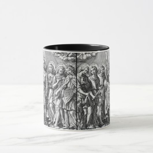 The Siven Archangels (M 034; Gravur) Tasse (Zentrum)