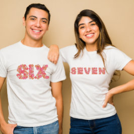 The "SIX" of the 6-7 Valentine's Day Meme Duo T-Shirt