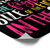 The Size Of Fight In The Girl Insrational Be Stron Poster (Ecke)