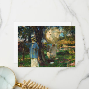 The Sketchers von John Singer Sargent Dankeskarte