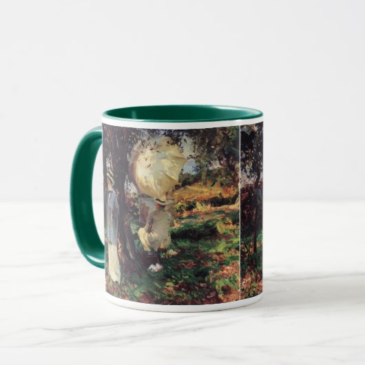 The Sketchers von John Singer Sargent Tasse (Vorderseite Links)