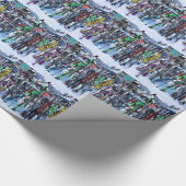 The Ski Party - Skis and Poles Geschenkpapier (Ecke)