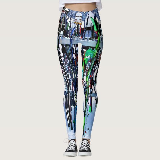 The Ski Party - Skis and Poles Leggings (Vorderseite)