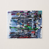 The Ski Party - Skis and Poles Puzzle (Horizontal)