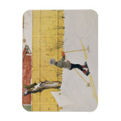 The Skier, c.1909 Magnet (Vertikal)