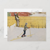 The Skier, c.1909 Postkarte (Vorne/Hinten)