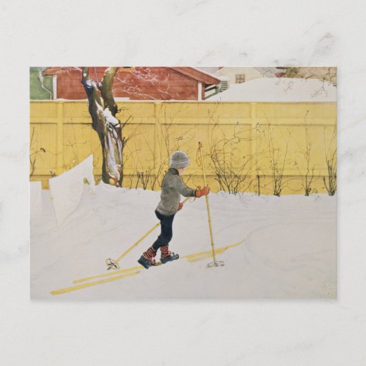 The Skier, c.1909 Postkarte (Vorderseite)