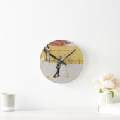 The Skier, c.1909 Runde Wanduhr (Zuhause)