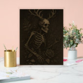 The Skull a Gothic Dark Academia Poster (Hochzeit)