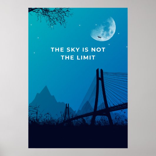 The sky is not the limit. Motivation Poster (Vorne)