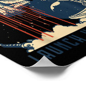 The Sky Is Your Limit Space Rocket Shuttle Motivat Poster (Ecke)