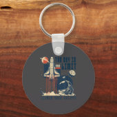 The Sky Is Your Limit Space Rocket Shuttle Motivat Schlüsselanhänger (Vorderseite)