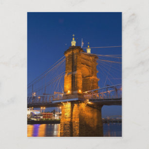 The skyline of Cincinnati, Ohio, USA at dusk Postkarte