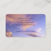 "The Sky's Limit" Blauer Himmel, Hübsche Wolken Visitenkarte (Rückseite)