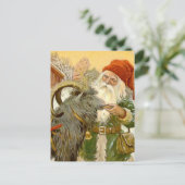 "The Sled Goat" von Jenny Nystrom Postkarte (Stehend Vorderseite)