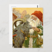 "The Sled Goat" von Jenny Nystrom Postkarte (Vorne/Hinten)