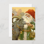 "The Sled Goat" von Jenny Nystrom RSVP Karte (Vorne/Hinten)