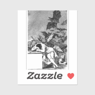 The Sleep Of Reason Produces Monsters, Goya Aufkleber