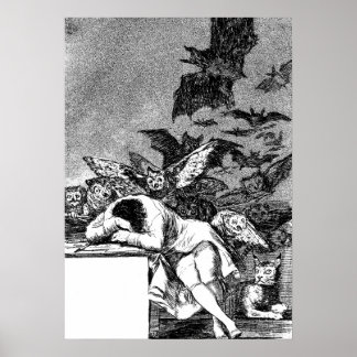 The Sleep Of Reason Produces Monsters, Goya Poster