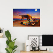 The Sleeping Gypsy by Henri Rousseau Poster (Heimbüro)