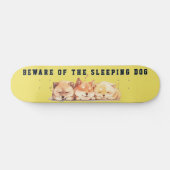 The Sleeping Shiba Street Custom Skateboard (Horizontal)