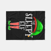 The Sleepy Elf Group Matching Family Christmas Gif Fleecedecke (Vorderseite (Horizontal))