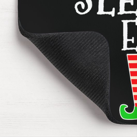 The Sleepy Elf Group Matching Family Christmas Gif Mousepad (Ecke)