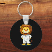 The Sleepy King_ Lion In Pajamas Costume For Boys Schlüsselanhänger (Vorderseite)