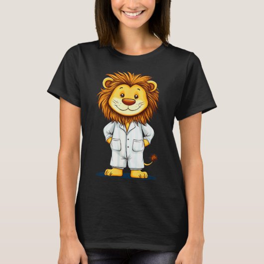 The Sleepy King_ Lion In Pajamas Costume For Boys T-Shirt (Vorderseite)