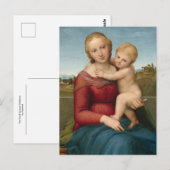 The Small Cowper Madonna by Raphael Postkarte (Vorne/Hinten)