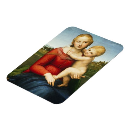 The Small Cowper Madonna, c.1505 (Öl/Öl) Magnet (Linke Seite)