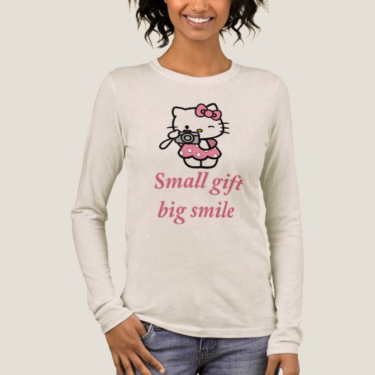 The "Small gift, big smile" Tri-Blend Shirt (Vorderseite)