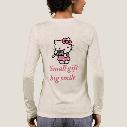 The "Small gift, big smile" Tri-Blend Shirt (Rückseite)