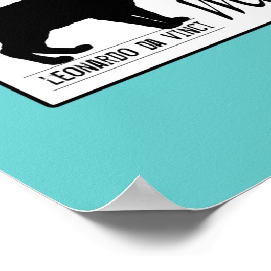 The Smallest Feline is a Masterpiece - all colours Poster (Ecke)