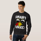 The Smart Turkey Family Group Matching Thanksgivin Sweatshirt (Vorne ganz)