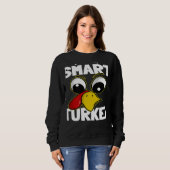 The Smart Turkey Family Group Matching Thanksgivin Sweatshirt (Vorne ganz)