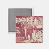 The Smell of Death (1915) by Edvard Munch Magnet (Vorderseite/Rückseite)