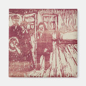 The Smell of Death (1915) by Edvard Munch Magnet (Vorne)