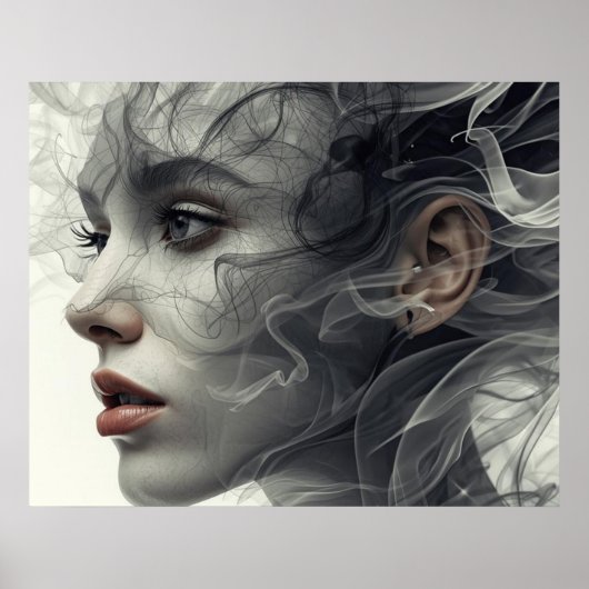 The Smokey Veil on a Square Wall Poster (Vorne)